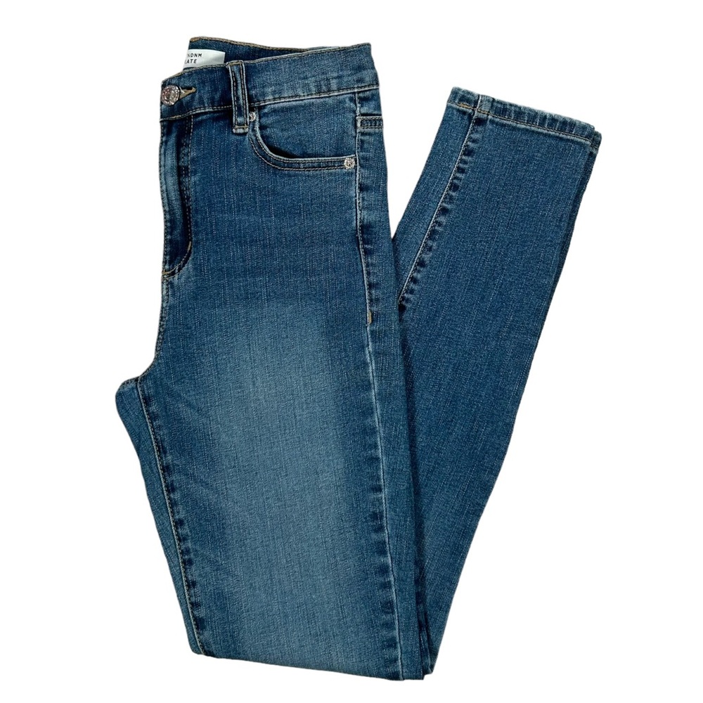 DYNDNM Kate Women's Blue Stretch Denim Skinny Jeans Size 25